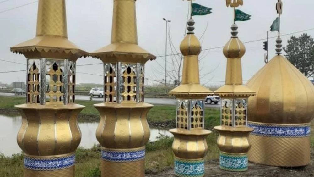 ساخت گنبد و گلدسته در بابل