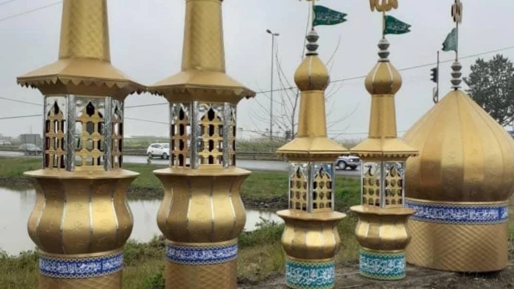 ساخت گنبد و گلدسته در بابل